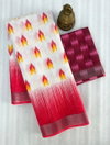 MG 453 Linen With Jari Border Printed Non Catalog Sarees Wholesale Online
